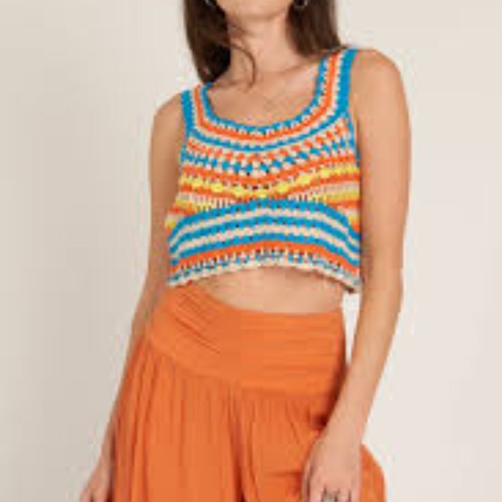 BNWT En Creme Size Large Crochet Top